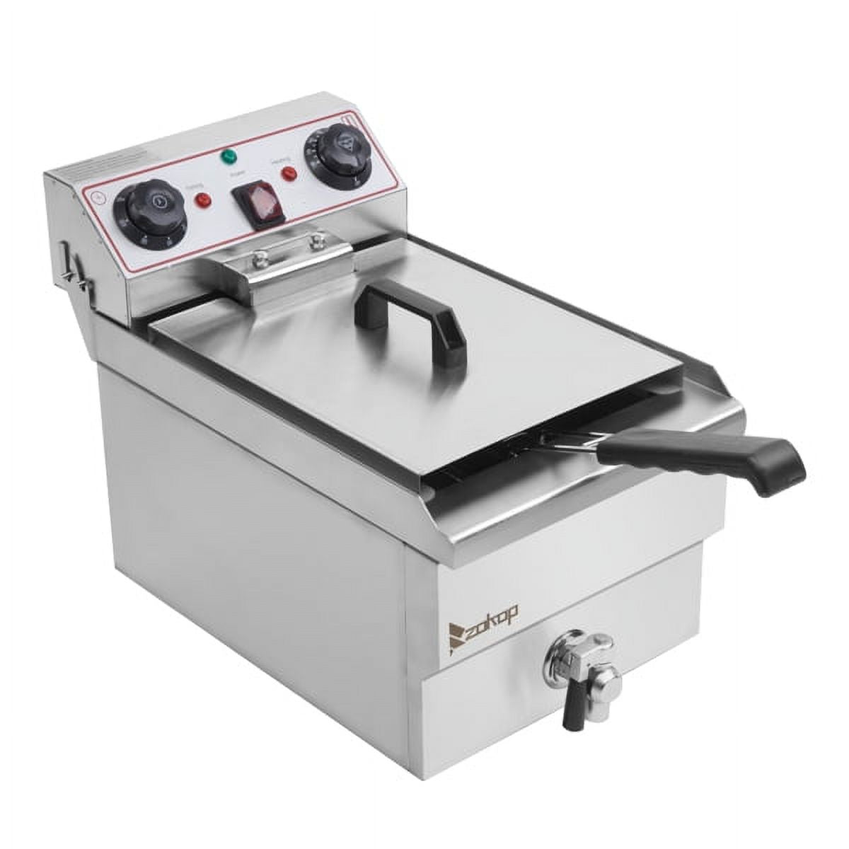 Stainless Steel Faucet Single Tank Deep Fryer 1700W G7755