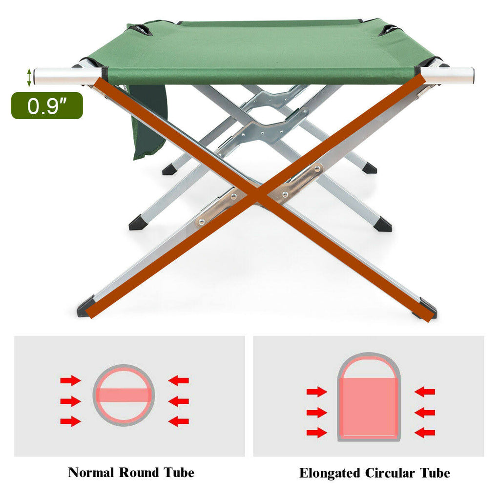 Heavy-Duty Folding Camping Cot with Carry Bag J8563