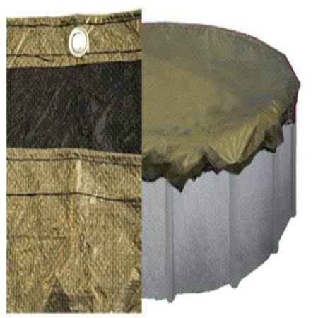 21 ft. Black Tan Round Above Ground Winter Pool Cover S4460