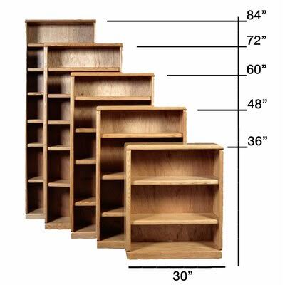 Golden Oak Bookcase D6060