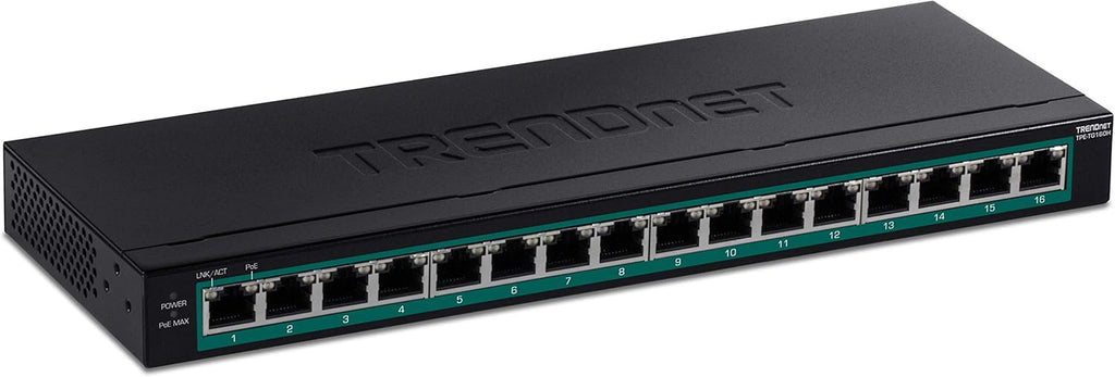 8-Port Gigabit PoE+ Switch, 123W PoE Power Budget, 16 Gbps Switching Capacity, Metal, Black Y7899