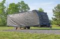 Camper/RV Cover for Travel Trailers 20 to 22-feet, Heavy-Duty Breathable Spun Bond Polypropylene, Dark Gray S81838