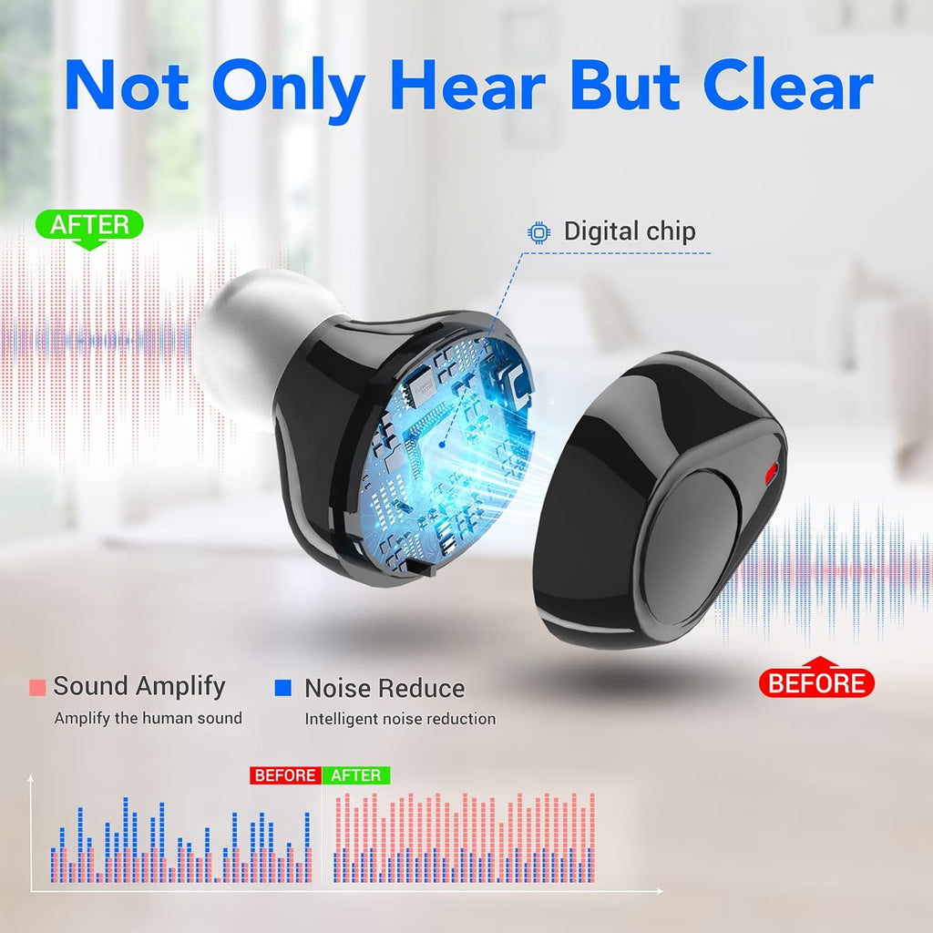 Rechargeable Digital Hearing Amplifier with Noise Cancelling E98934