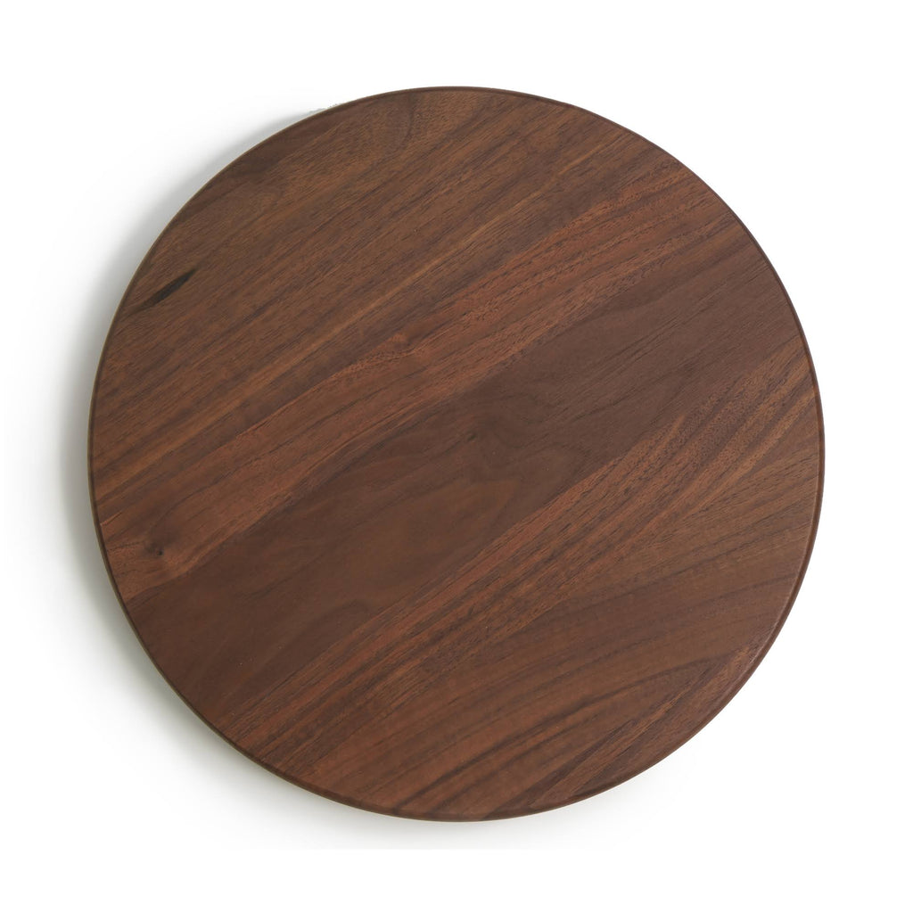 Round Walnut Lazy Susan D1971