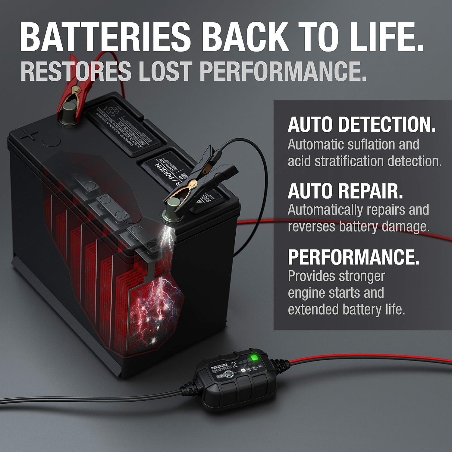 2-Amp Portable Smart Battery Charger and Maintainer, Pack of 2 S10013