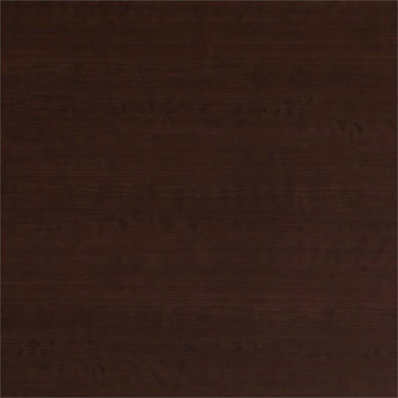 Office Desk with Mobile File Cabinet and Mid Back Executive Chair in Mocha Cher P9025