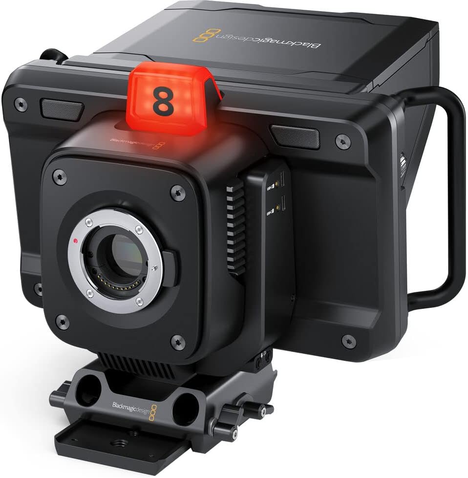 Blackmagic Studio Camera 4K Plus Bundle with AKG K240 Studio Pro Headphones and Screen Cleaning Wipes U418203