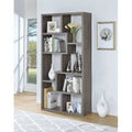 Geometric Bookcase Weathered Gray P66466