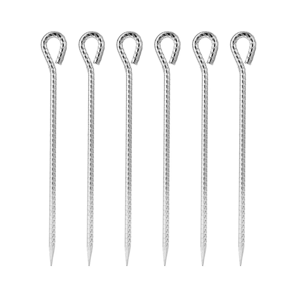 6 Pieces Tent Stakes with Hook 30CM V7474