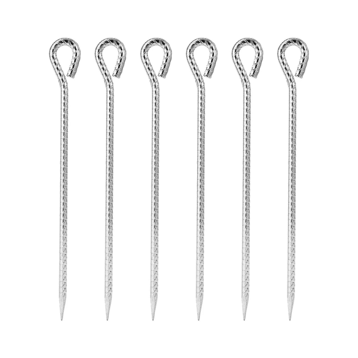 6 Pieces Tent Stakes with Hook 30CM V7474