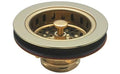Polished Brass Post Type Basket Strainer W3627