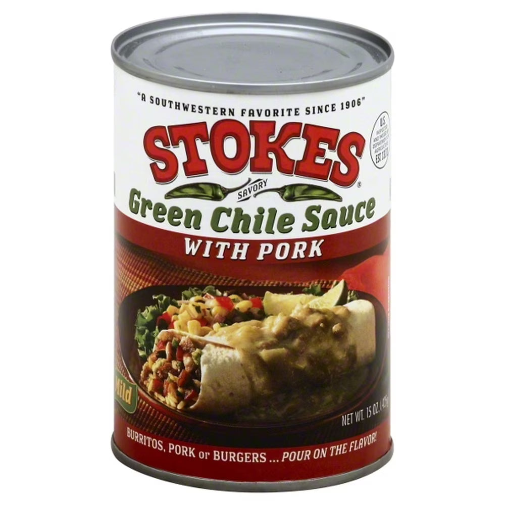 Green Chile Sauce with Pork, 15 Ounce (Pack of 12) U307906