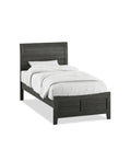 Gray Twin Sleigh Bed with Headboard Z231