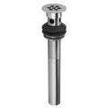 Wide Hole Grid Lavatory Drain with Overflow Satin Brass X3840