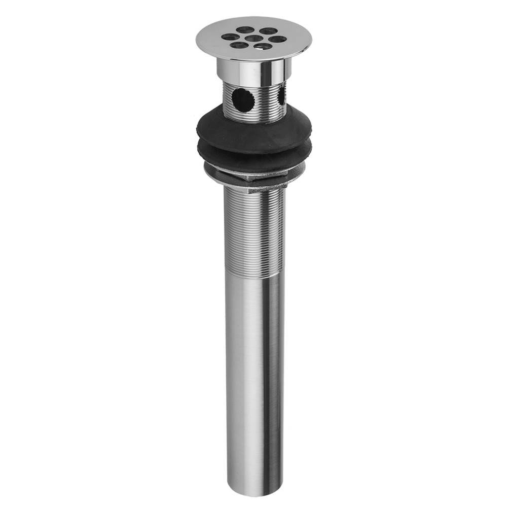 Wide Hole Grid Lavatory Drain with Overflow Satin Brass X3840