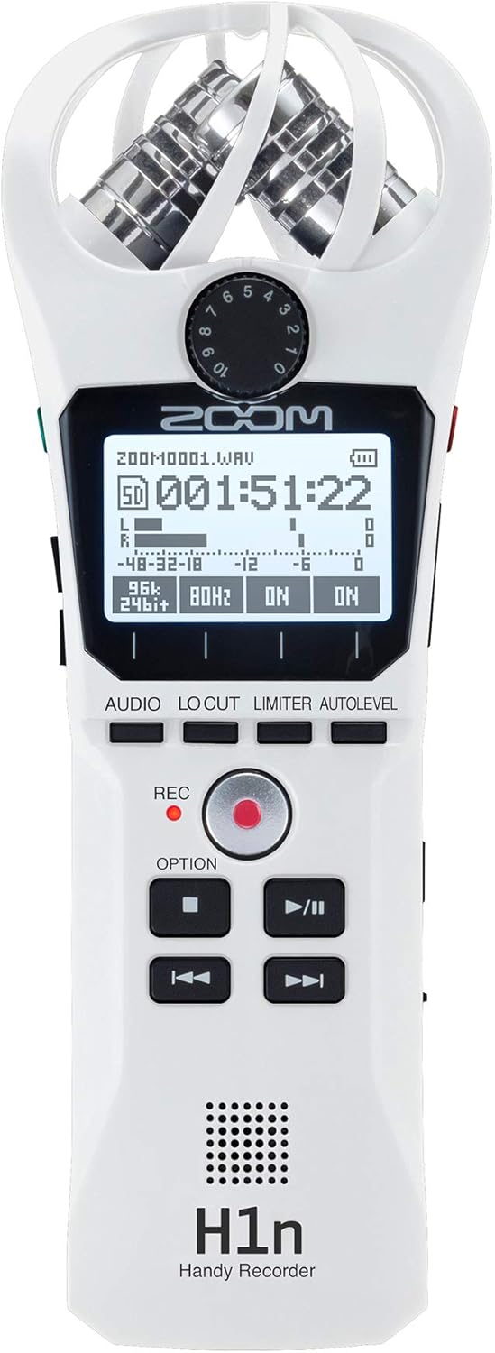 Zoom H1n Portable Recorder with Stereo Microphones H426