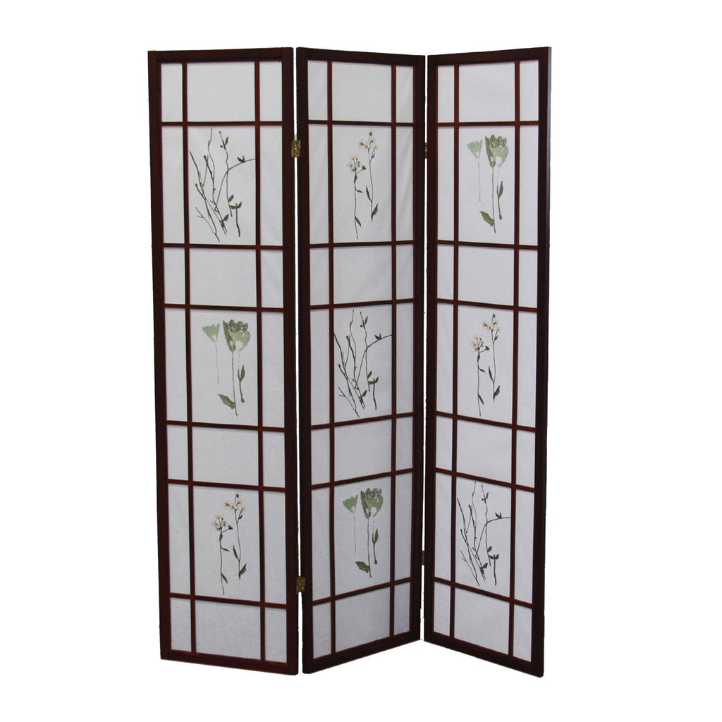Cherry 3 Panel Shoji Screen H67682