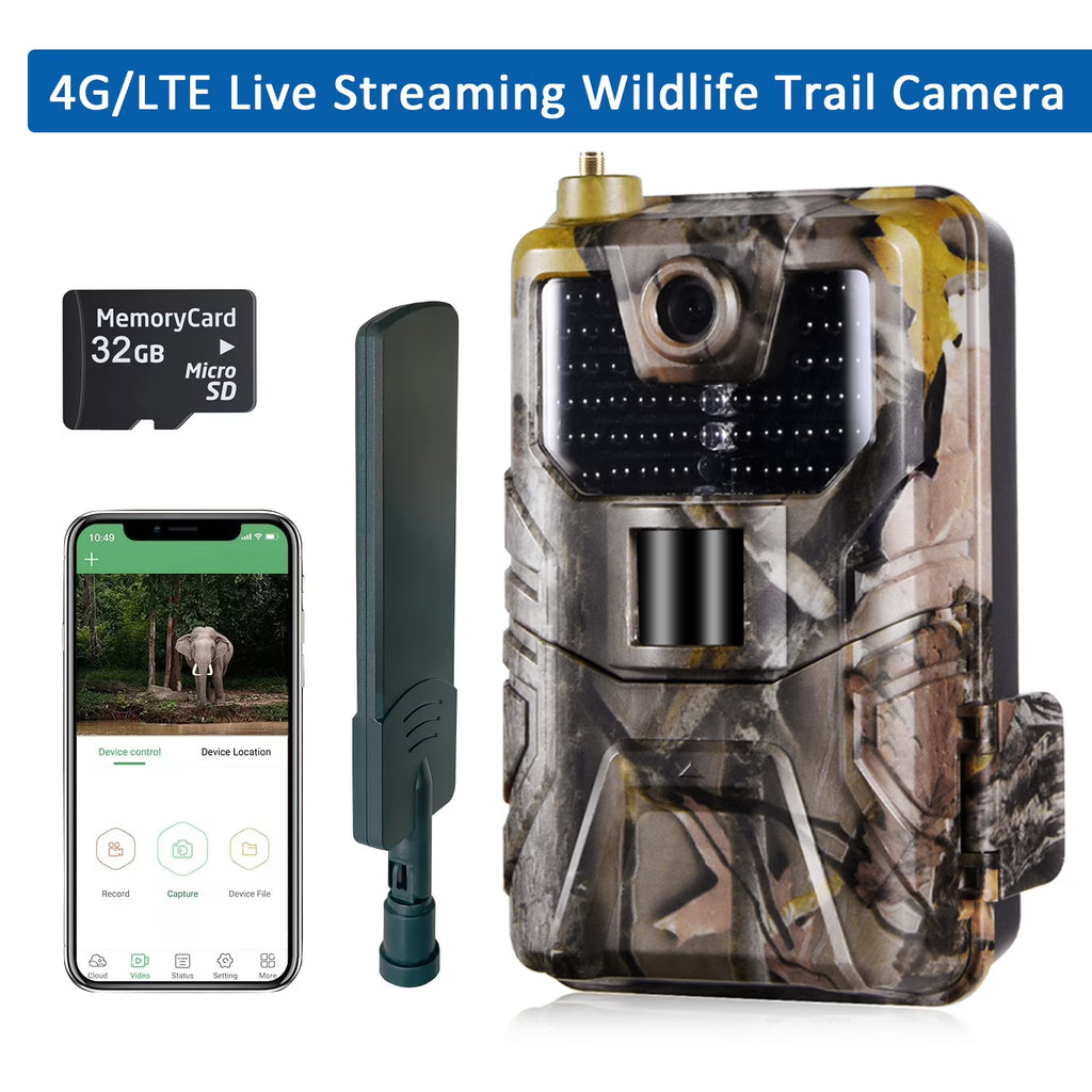 4G/LTE Cellular Trail Camera 36MP 4K with Infrared Night Vision, AA Batteries Powered G918232
