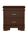 2-Drawer End Table Dark Brown I910161