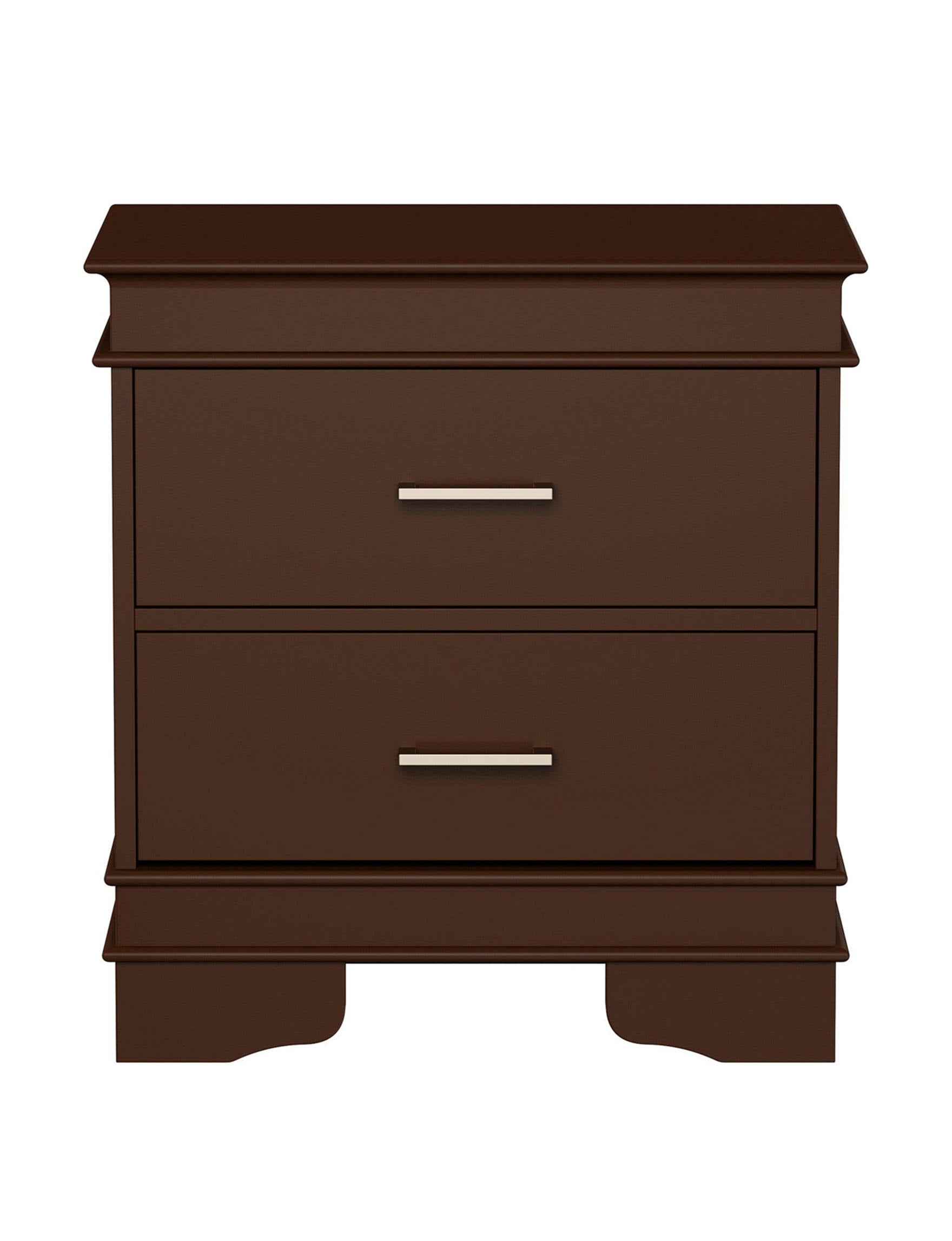 2-Drawer End Table Dark Brown I910161