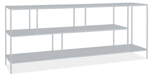 Silver Console Bookcase 15d 72w 29h L220
