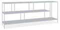 Silver Console Bookcase 15d 72w 29h L220