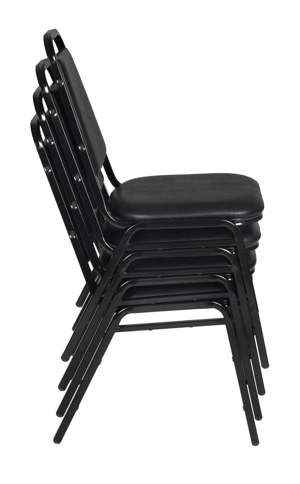 36 in. Breakroom Table with 4 Restaurant Stack Chairs M373671