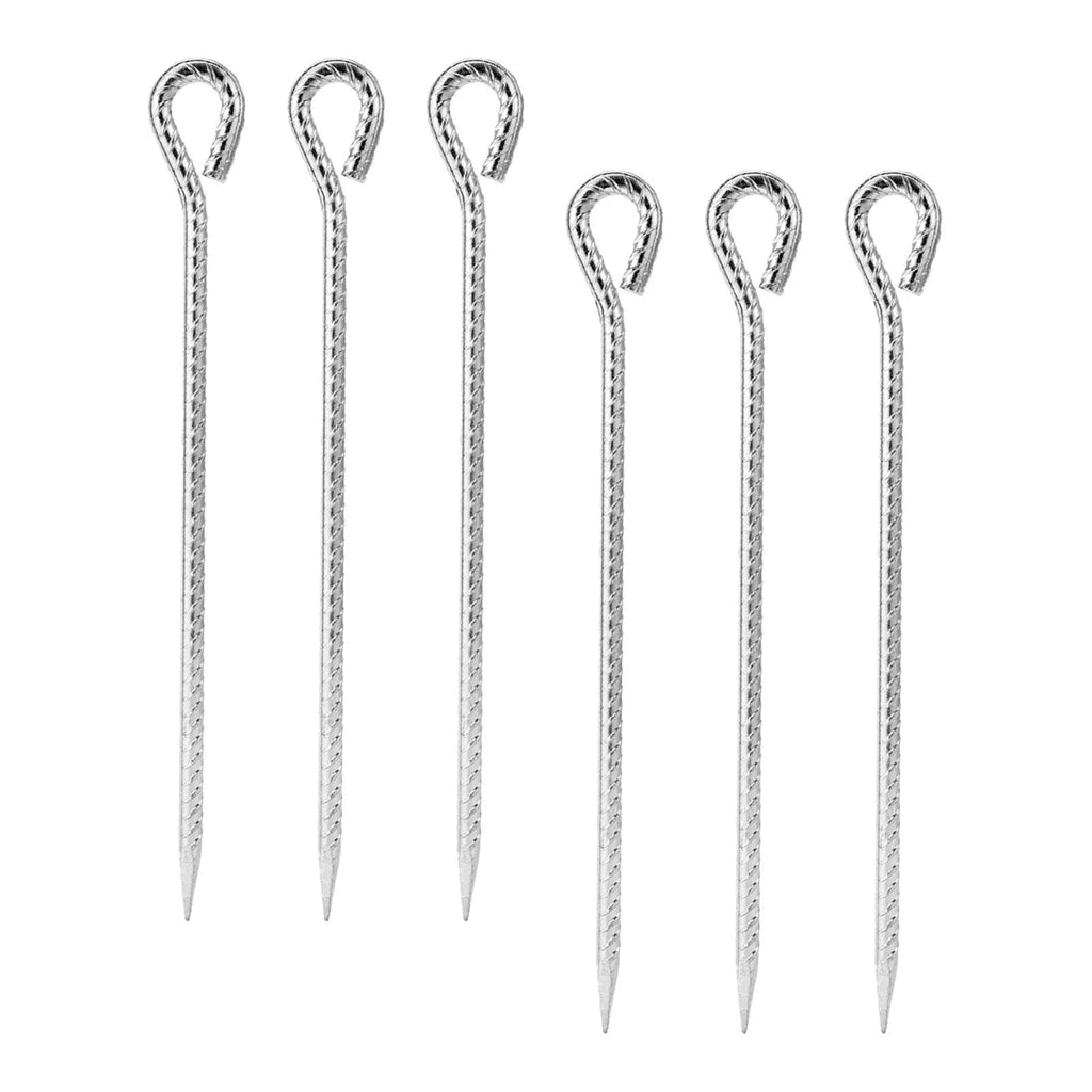6 Pieces Tent Stakes with Hook 30CM V7474