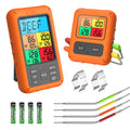 Wireless Meat Thermometer with 4 Meat Probes B864356