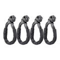 Black 1/2" Synthetic Soft Shackle Tow Straps Rope Recovery 38000 lb UHMWPE (Pack of 4) N948636