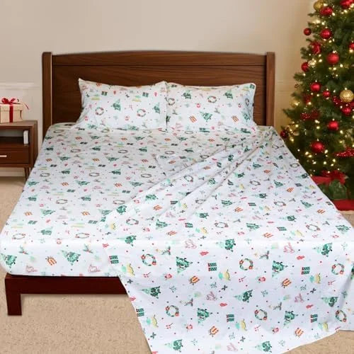 Queen Size 4-Piece Polyester Sheet Set with Deep Pockets H700585
