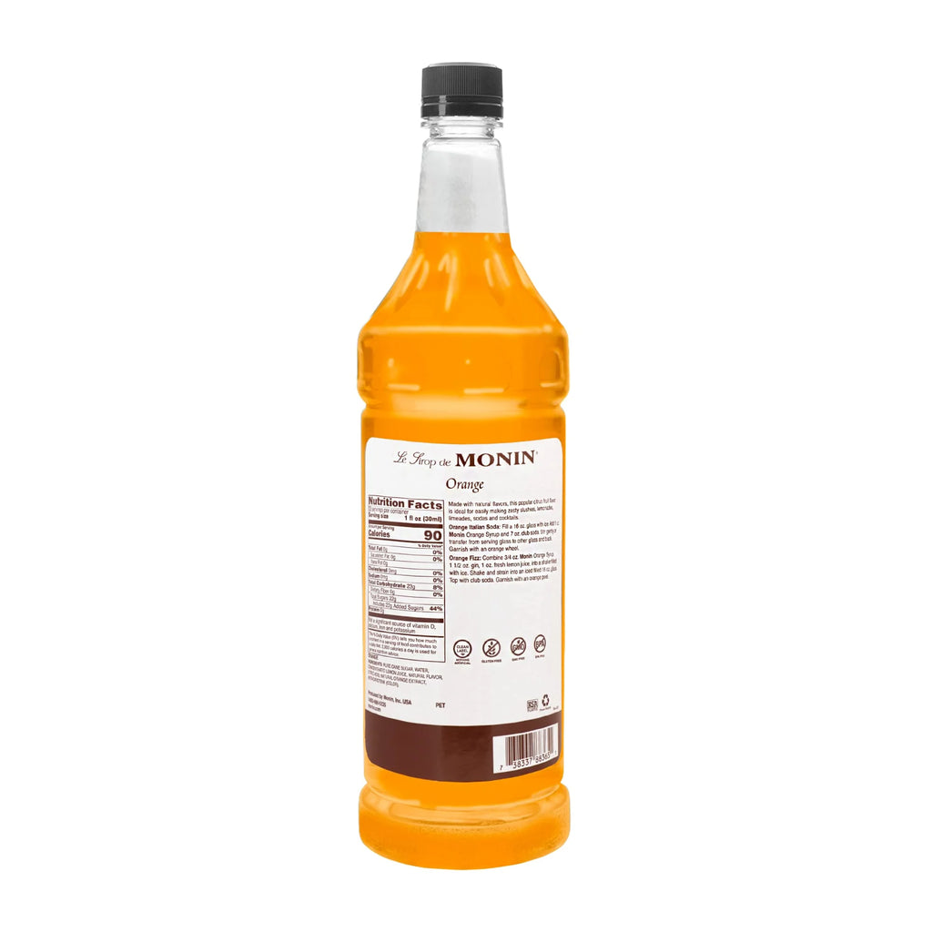 Orange Flavored Syrup, 33.8-Ounce Plastic Bottle E880683