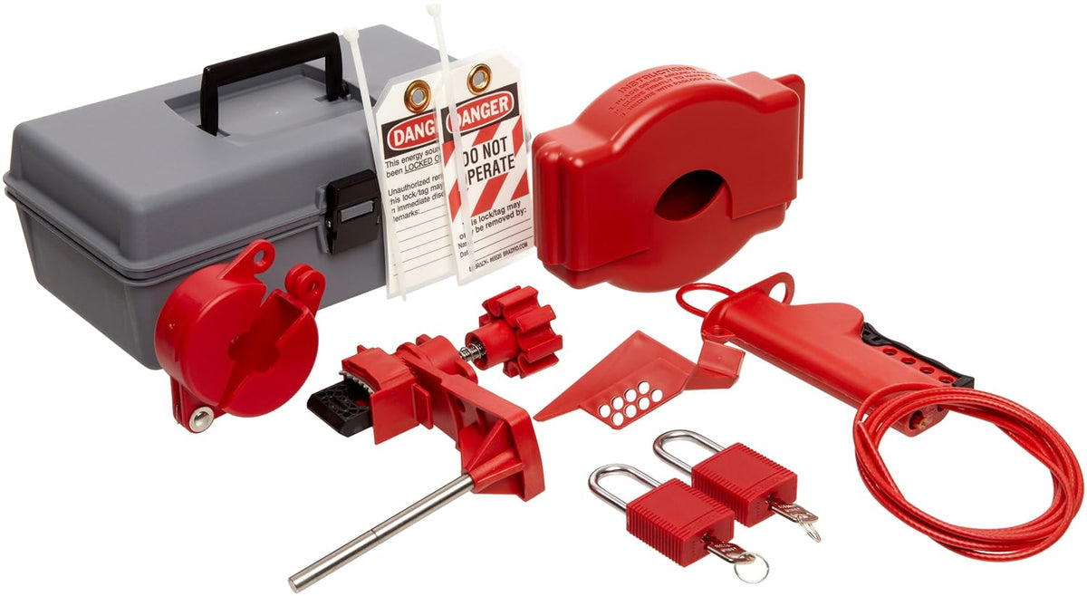 Valve Lockout Toolbox Kit with 2 Steel Padlocks X1878