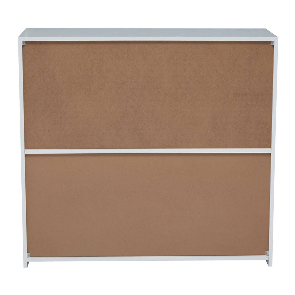 Kids Multi-Bin Storage Organizer Cabinet Bookcase with 2 Shelf and 3 Bin Cubby Unit N3334