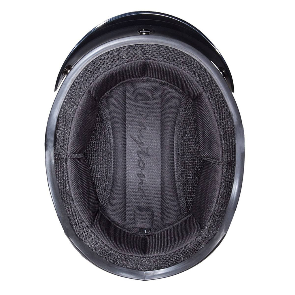 Skull Cap Helmet with Visor Leather Covered V40562