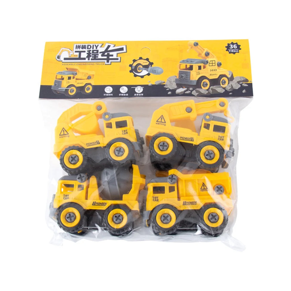 Set of 4 Construction Vehicle Toy Y97536