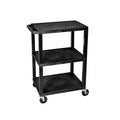 Black 3 Shelves Utility Cart T991