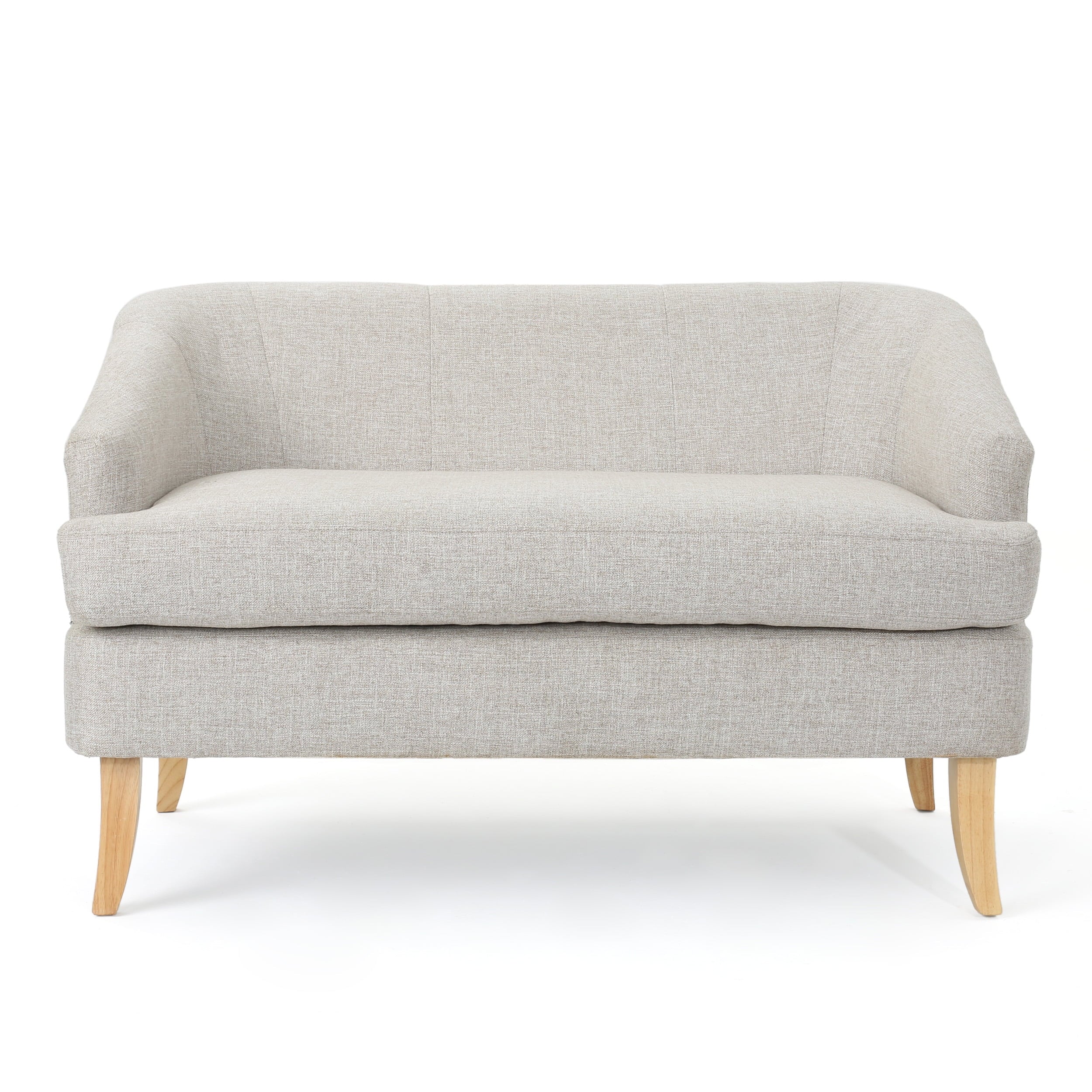 Beige Fabric Loveseat U15521
