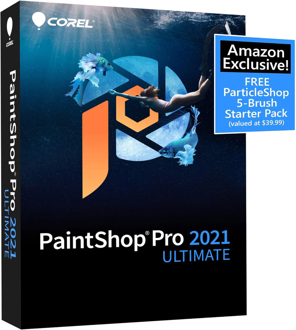 PaintShop Pro 2021 Ultimate Photo Editing Software [PC Disc] W858