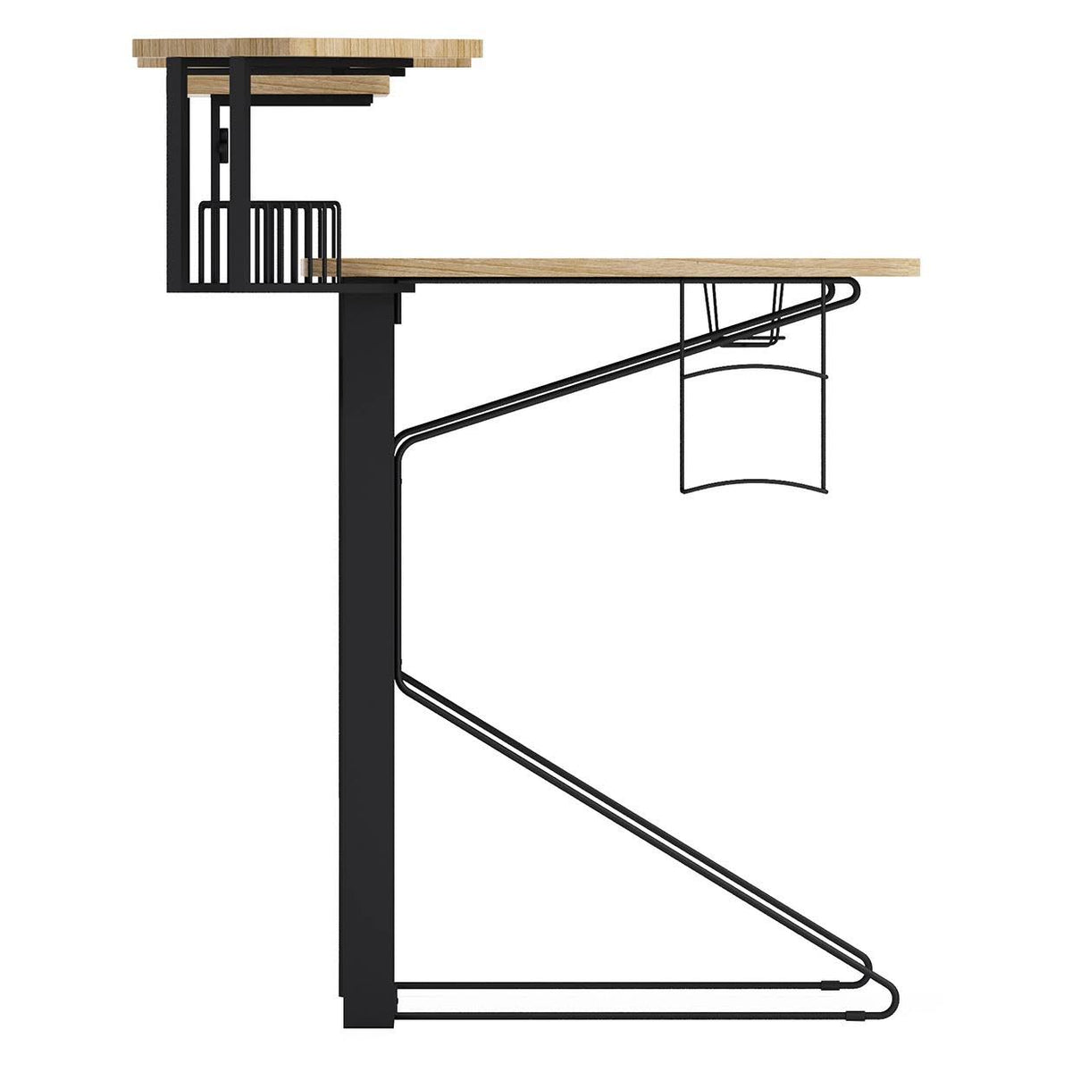 Black/Natural Gaming Desk J97657