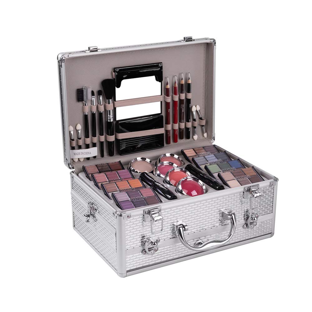 Makeup Kit with Eyeshadow Palette Lipstick Blush Foundation Concealer Face Powder Mascara Lipgloss Brush J771