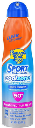 Sport Performance CoolZone Continuous Spray Sunscreen SPF 50+ 6 oz (Pack of 3) V9376