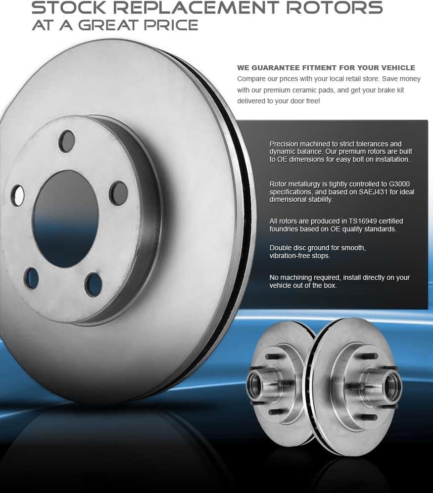 Solid 5 Lug 310mm Rear Rotors Pack of 2 S69741