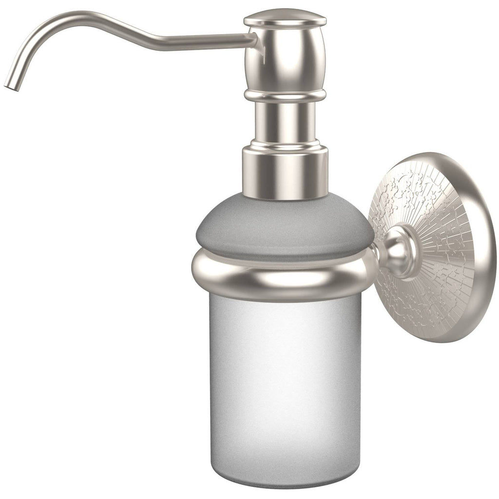 Satin Nickel Wall Mounted Soap Dispenser Q2110