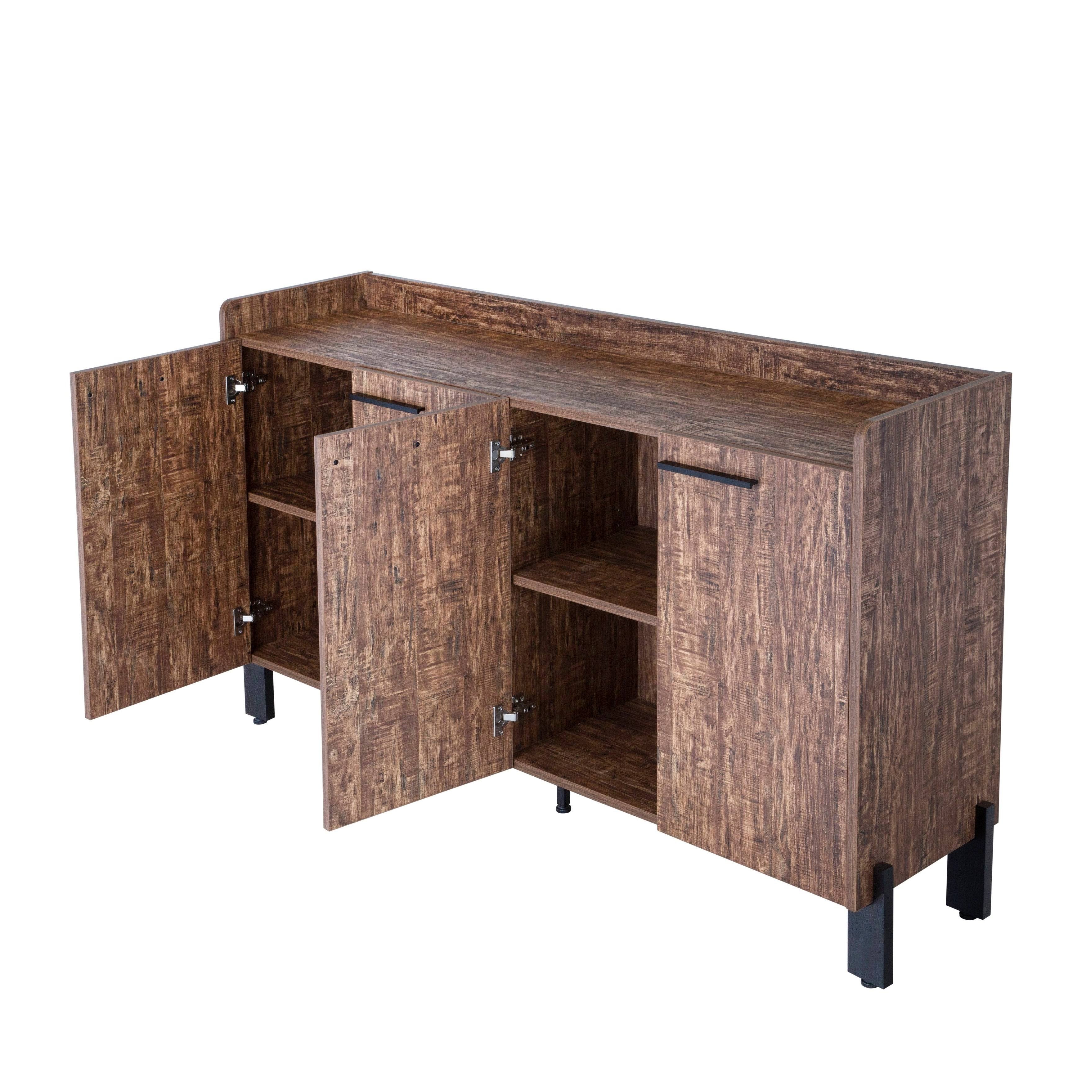 Distressed Sideboard with Two Storage Cabinets X621715