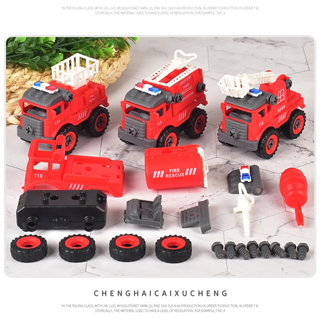 Set of 4 Construction Vehicle Toy Y97536