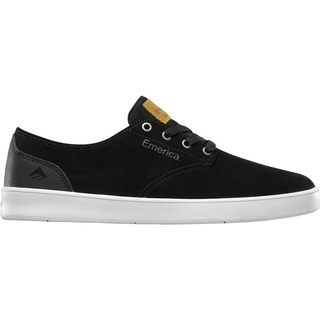 Black/Black/White Laced Shoes I9447