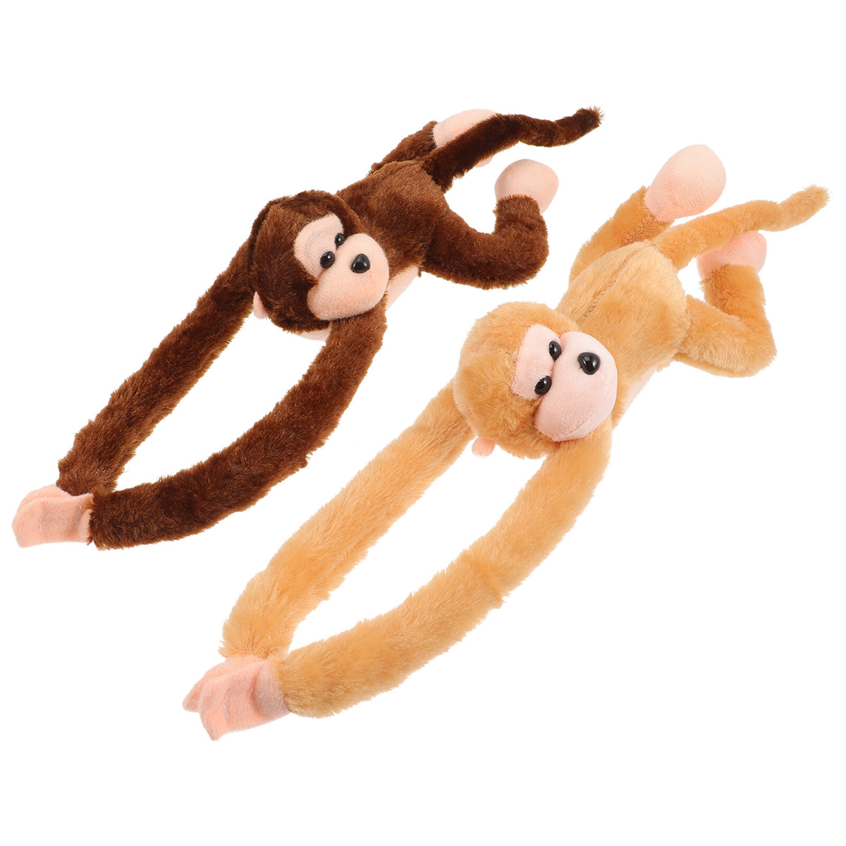 2Pcs Hanging Plush Monkey Doll Stuffed Animal Toy Q6026