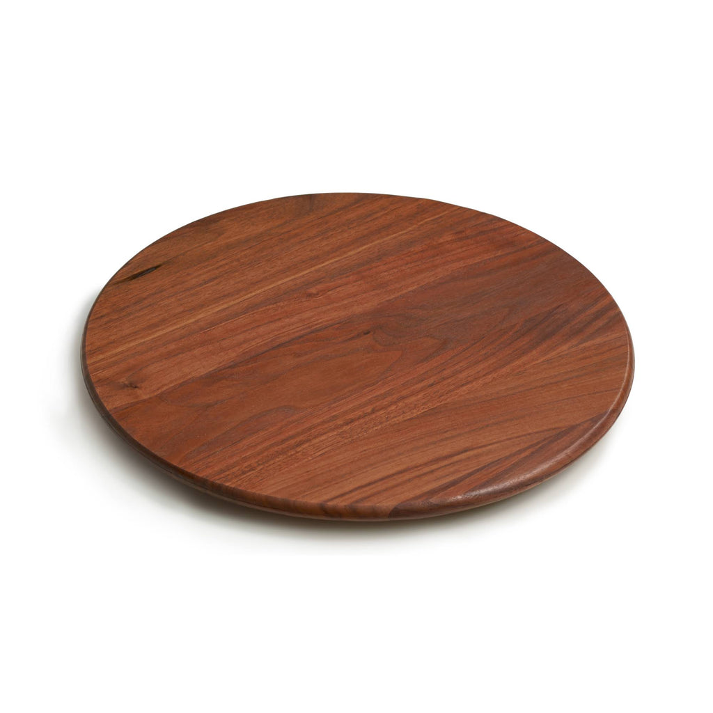 Round Walnut Lazy Susan D1971
