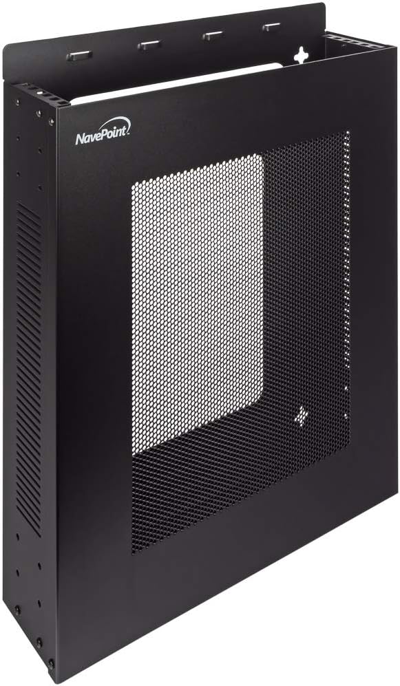 Black 2U Vertical Wall Mountable Server Rack K327229